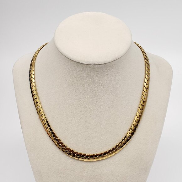 Authentic Louis Vuitton Gold Padlock w/ Unbranded Fashion Stainless Steel Chain - Picture 6 of 8